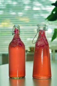 [Afbeelding van een glas sprankelende waterkefir]