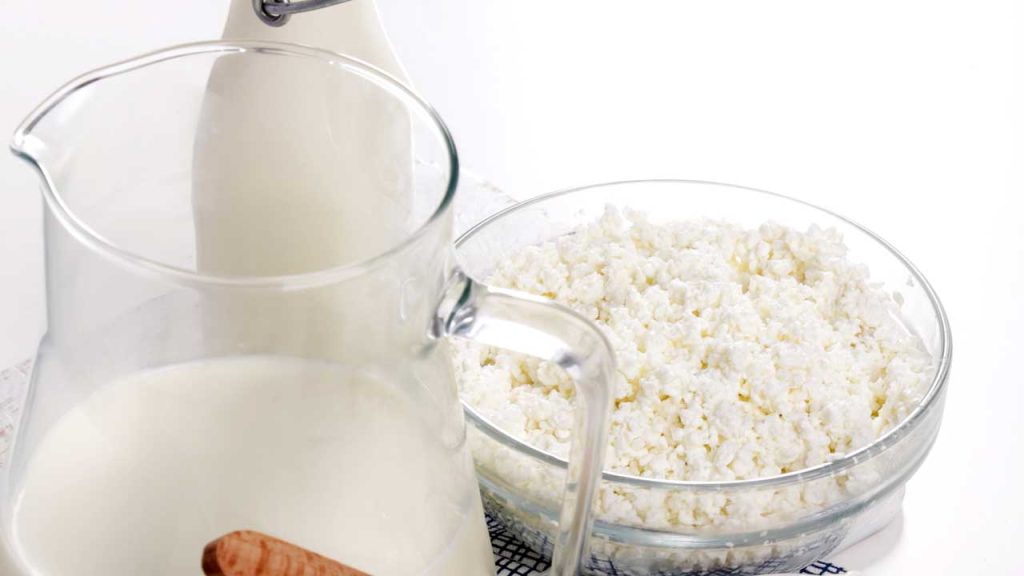 Kefirkorrels en benodigdheden voor het zelf maken van kefir