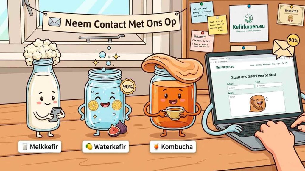 Neem contact op voor al je kefir vragen bij Kefirkopen.eu